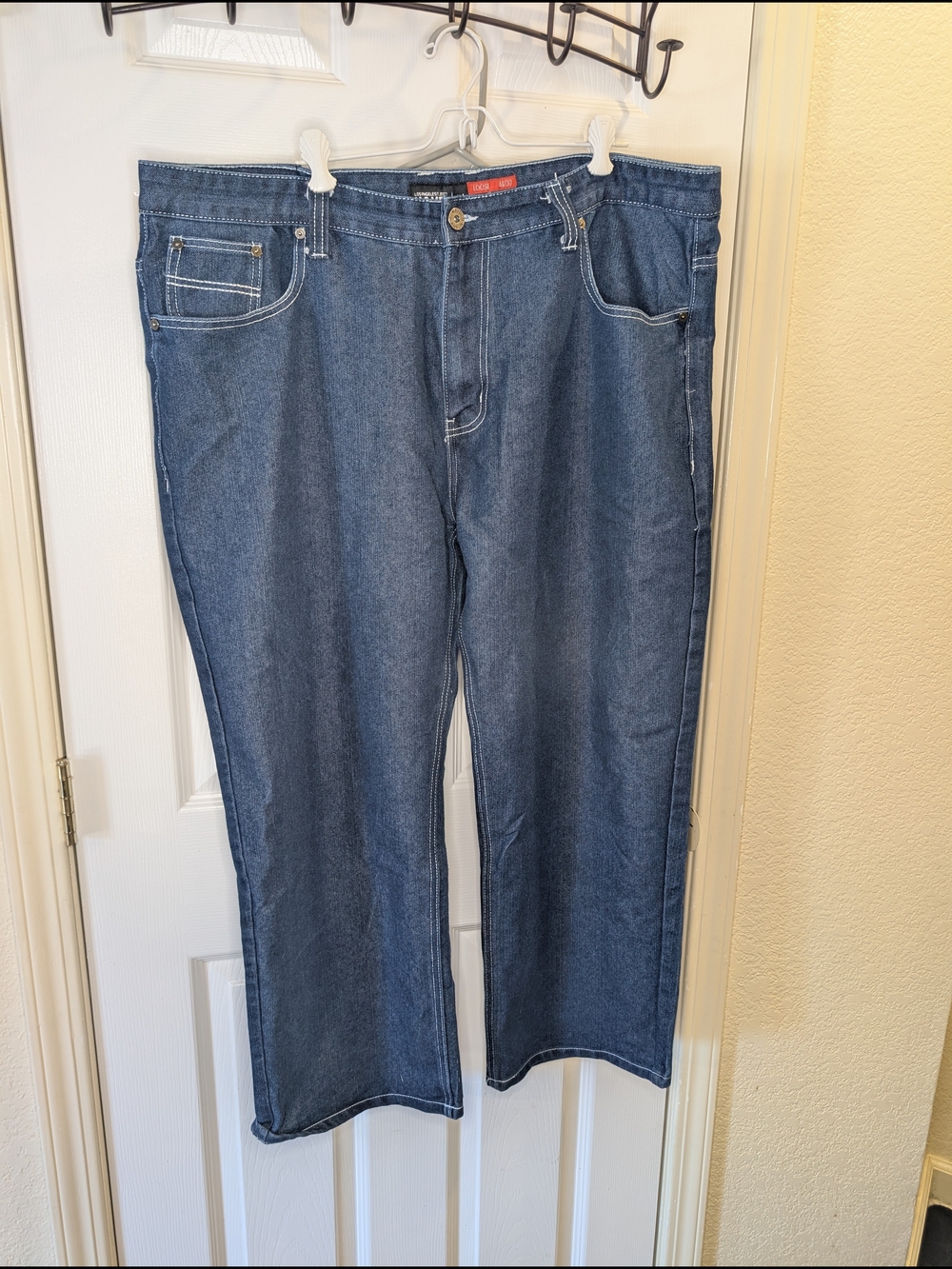 Classic Men's Blue Denim Jeans - Casual Straight Fit